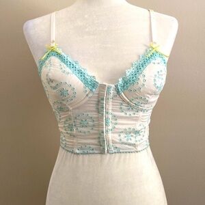 Vintage Y2K Victoria’s Secret Cottagecore bustier top